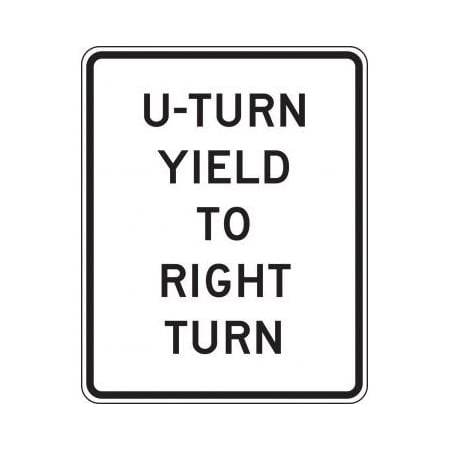 INTERSECTION SIGN UTURN YIELD TO FRR479RA